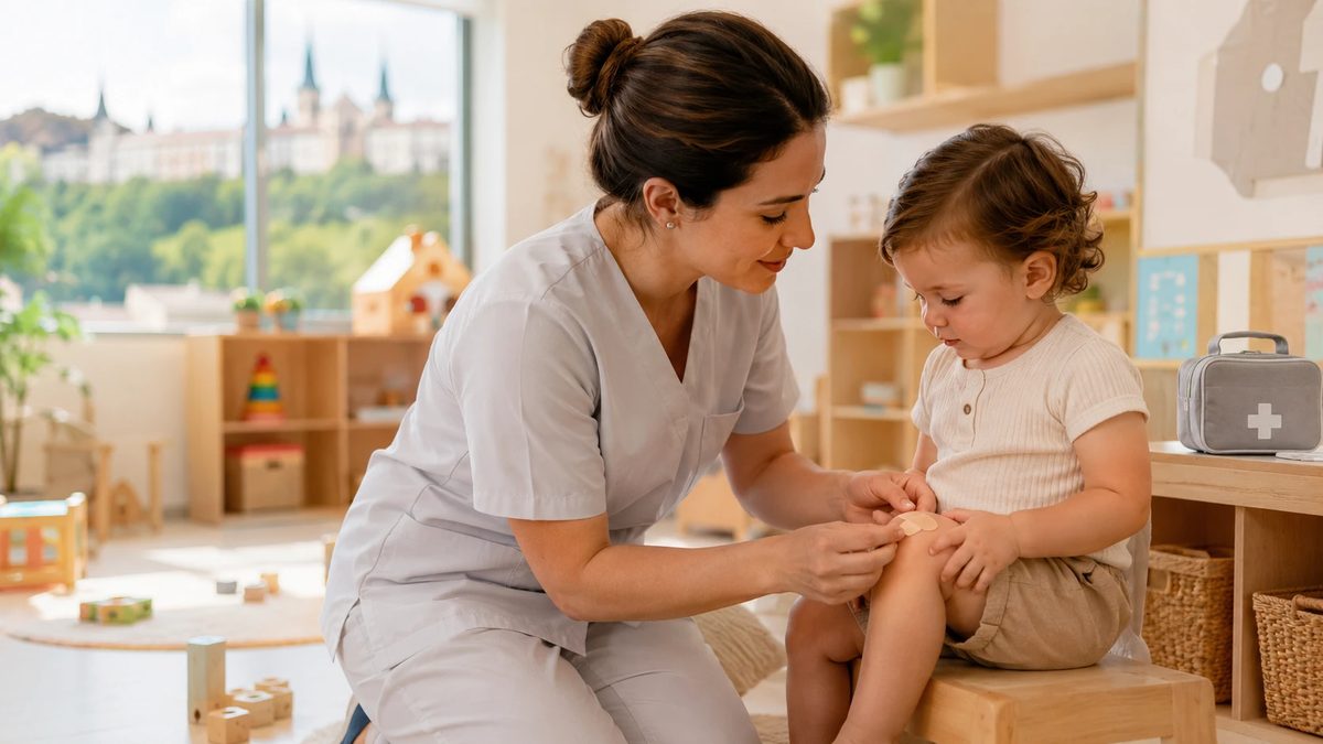 Petits bobos en crèche : sécurité, prévention et confiance